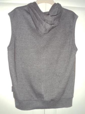 Image 2 of Noroze Men's Hoodie Sweatshirt/Jumper Sleeveless Dark Grey S