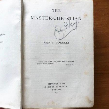 Image 2 of Antique 1900's book 'The Master-Christian'. Marie Corelli.