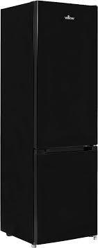 Preview of the first image of WILLOW 55CM BLACK LOW FROST FRIDGE FREEZER-262L-NEW FAB.