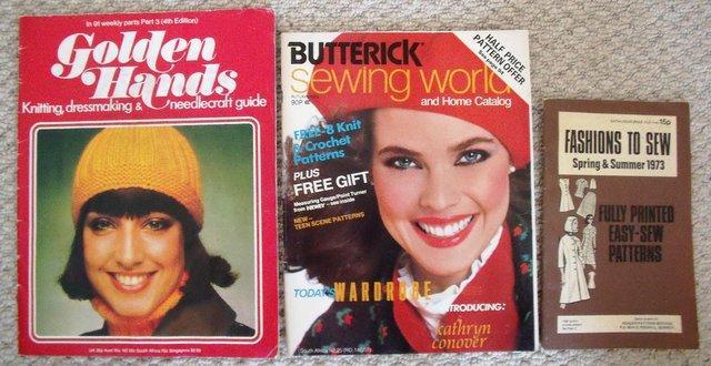 Preview of the first image of Vintage (1973 - 1983) Sewing & Craft booklets/catalogues x 3.