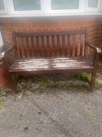 Image 1 of Old wooden bench in need of some TLC