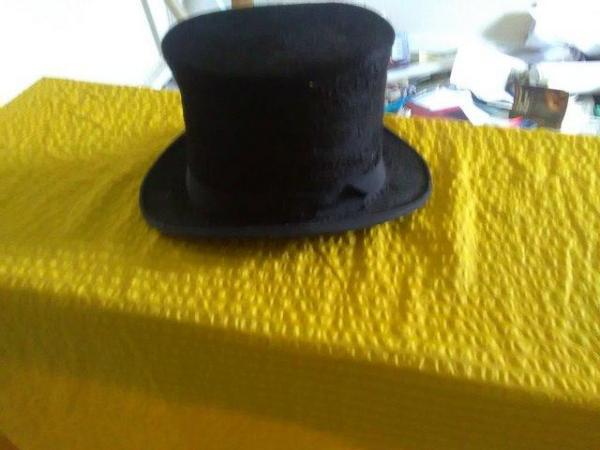 Image 2 of Black top hat vintage name inside