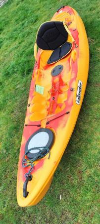 Image 1 of Islander Calypso sit on top kayak In Yellow and Red camo