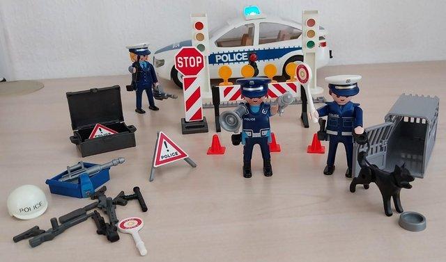 Image 1 of Playmobil - Police traffic control set