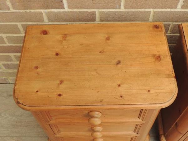 Image 18 of Pair of Welsh Pine Bedside Tables on Bun Feet (UK Delivery)