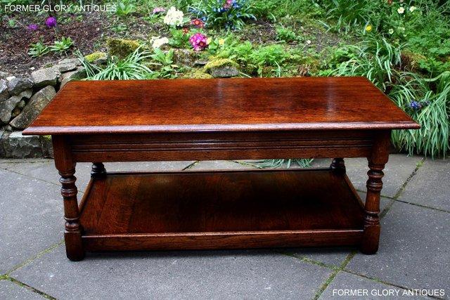 Image 23 of A TITCHMARSH AND GOODWIN STYLE OAK TWO DRAWER COFFEE TABLE