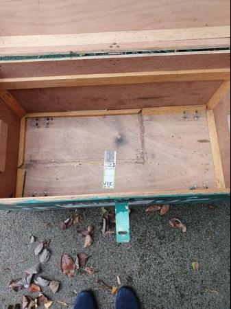 Image 3 of Large wooden box;storage;wheeled;2 trays;packing;shipping