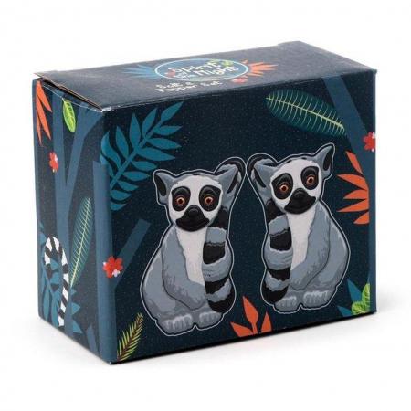 Image 3 of Novelty Ceramic Salt and Pepper - Lemur.  Free uk Postage