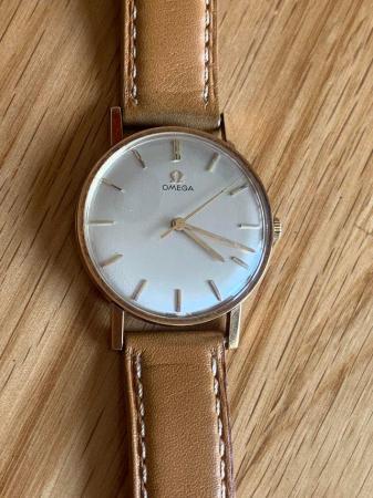 Image 2 of 1960s Omega 14ct Gold Watch with Box