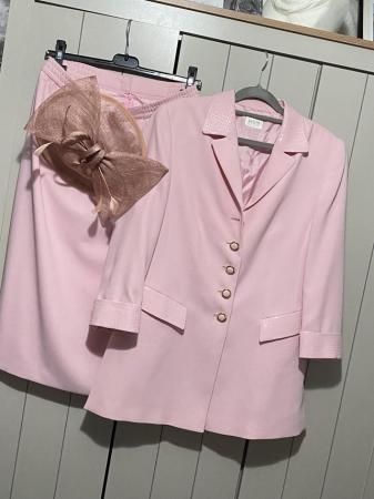 Image 1 of Mother bride/groom skirt suit size 12 pink wedding/special