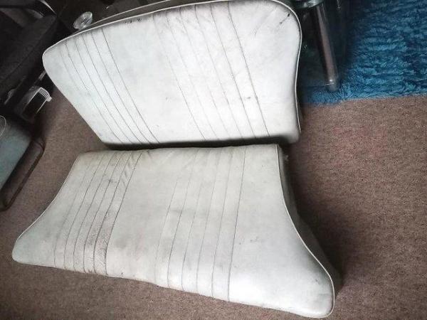 Image 2 of Morris Minor Complete rear leather seat.