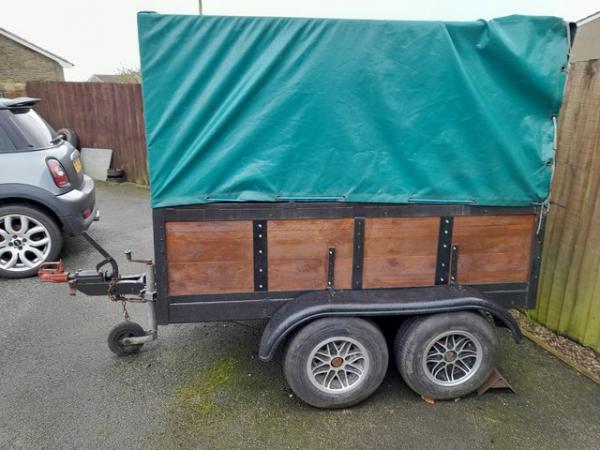 Image 1 of Twin wheeled  trailer with cover
