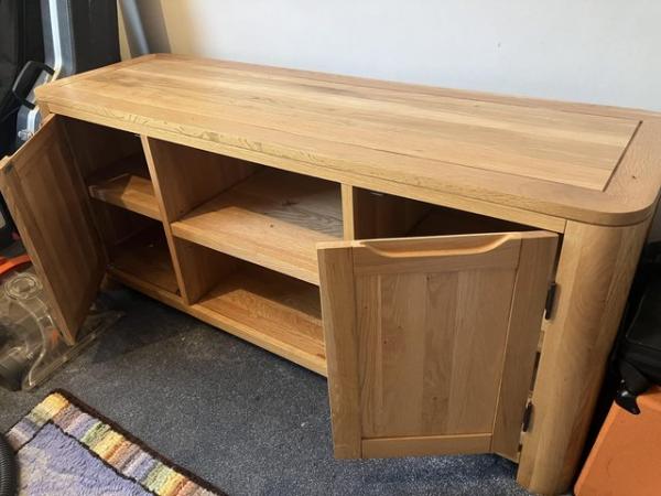 Image 2 of Wooden Oak Large TV Stand