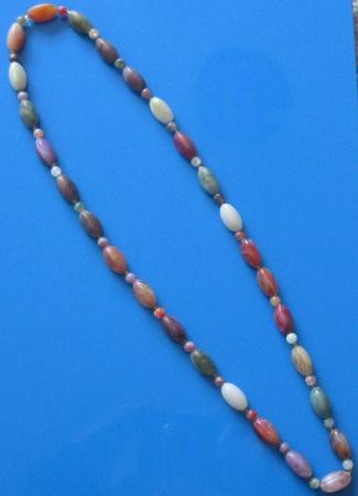 Image 1 of Turquoise coloured Beaded Necklace