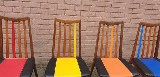 Image 5 of G - plan Mid Century wooden  dining chairs