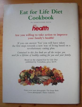 Image 2 of Vintage (1992) paperback Eat for Life Diet Cook Book