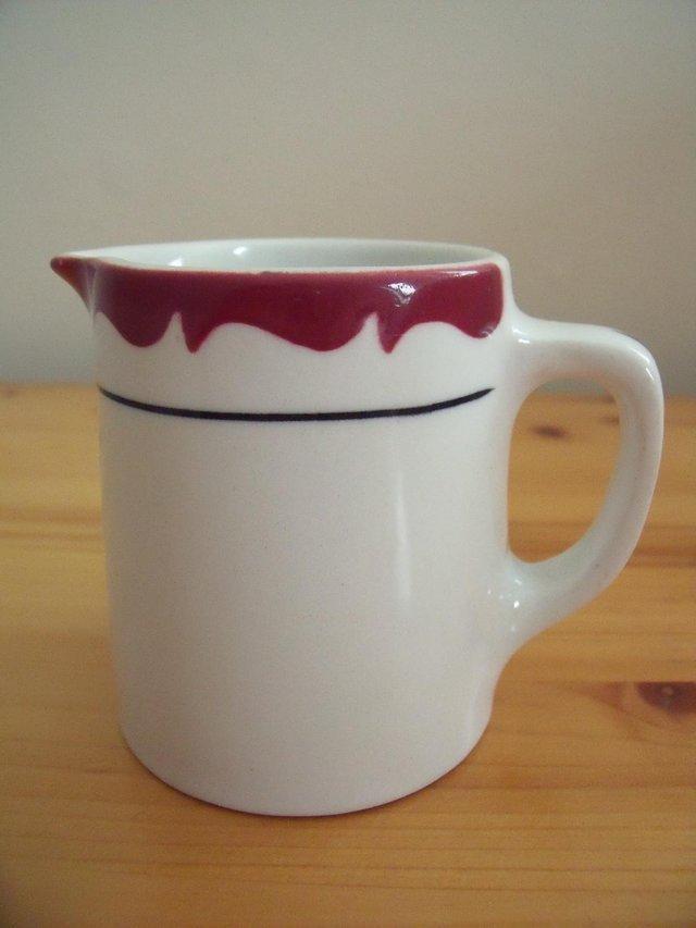 Preview of the first image of “Duraline” Grindley Hotelware Co. 'Bordeaux' jug..