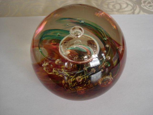 Preview of the first image of RARE SELKIRK GLASS PAPERWEIGHT.