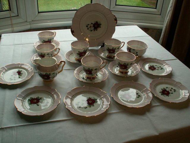 Preview of the first image of Tea set, Windsor bone china. 21 piece.
