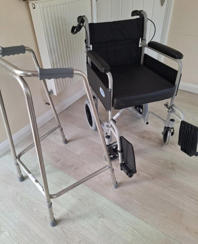 Preview of the first image of Wheelchair for sale good as new.