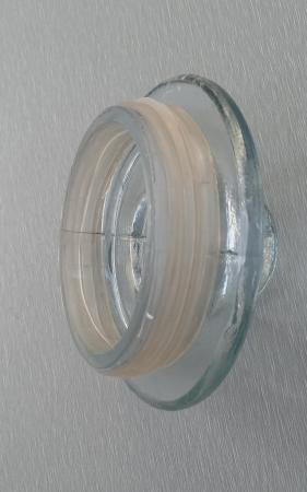 Image 11 of A Medium Sized Glass Storage Jar.  Height 8" (20cm)