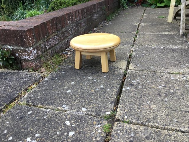 Preview of the first image of Gardening Stool. Save Your Back. Round Seat & 4 Legs..