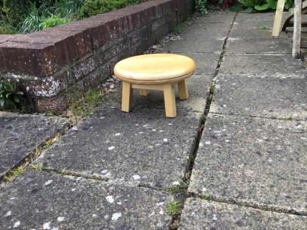 Image 1 of Gardening Stool. Save Your Back. Round Seat & 4 Legs.