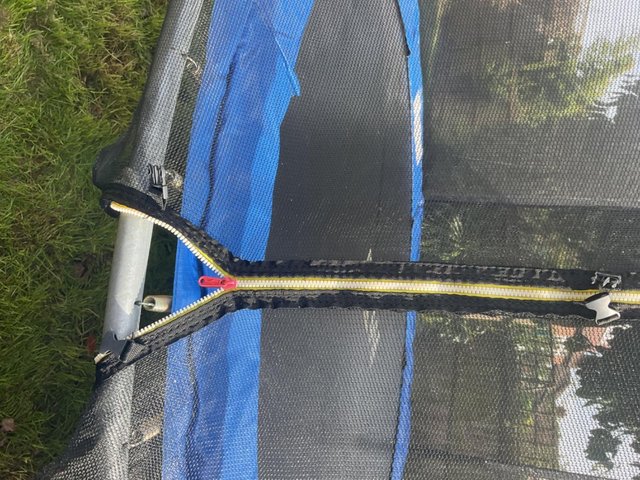 Preview of the first image of BTM 7ft Kids Trampoline with Slide, Safety Encloser Netting.