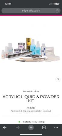 Image 2 of The Edge Acrylic liquid and powder set BRAND NEW SEALED