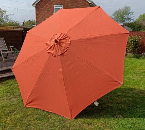 Image 3 of Large Garden Umbrella - Orange Colour