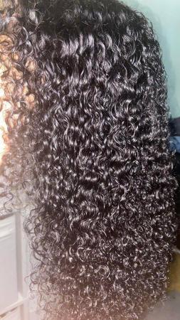Image 2 of Kinky Curly Pre Cut HD Lace Glueless Wig
