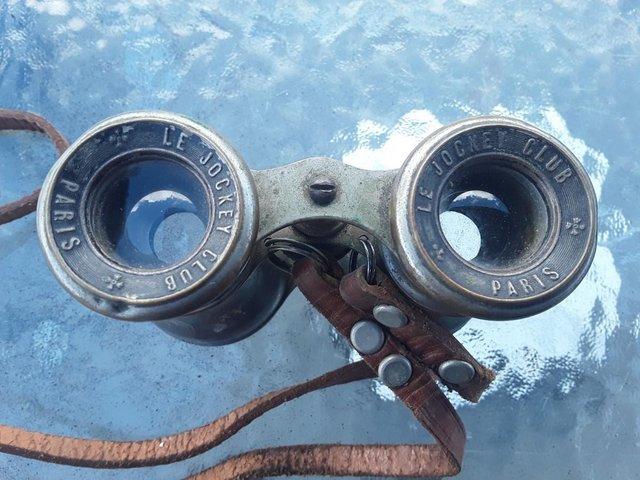 Preview of the first image of LE JOCKEY CLUB PARIS ANTIQUE RACING BINOCULARS -circa 1900s.