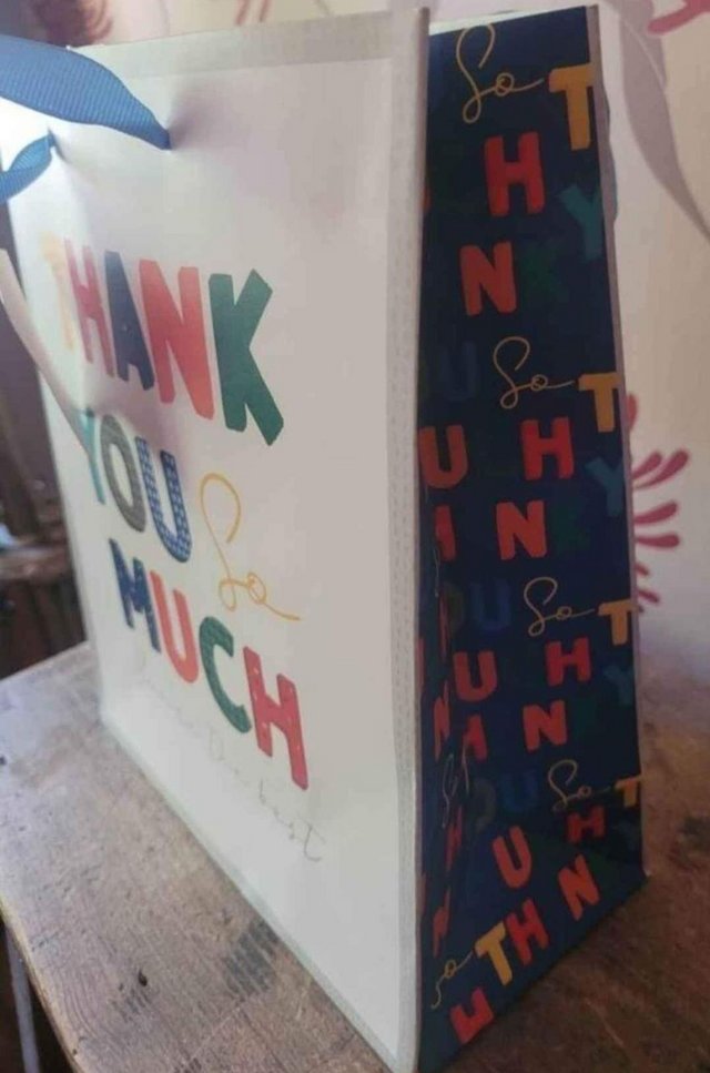 Preview of the first image of 6 large thank you gift bags.