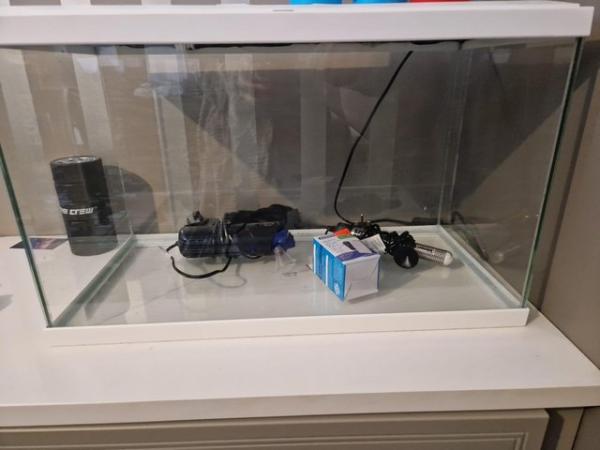 Image 2 of 50L Fish Tank with Led light, filter & heater