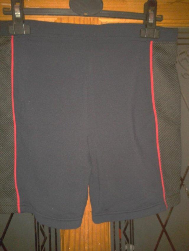Preview of the first image of Next sports gym yoga shorts   Blue Size 14.
