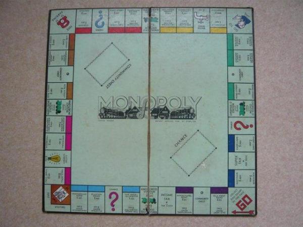 Image 3 of Vintage Monopoly one missing card