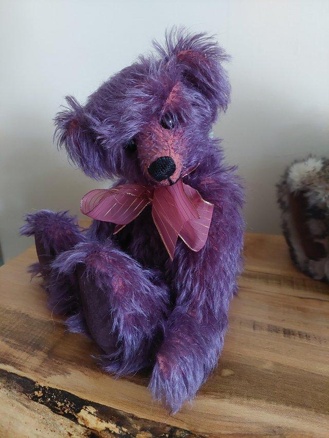 Preview of the first image of Beautiful genuine collectable mohair bear.