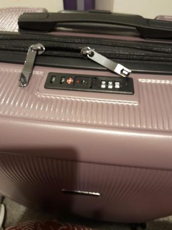 Image 2 of Hardshell 4 wheeled suitcase in purple