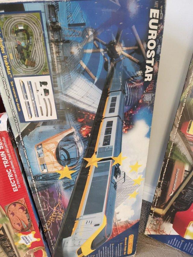 Preview of the first image of Hornby Eurostar Train Set. VERY RARE.
