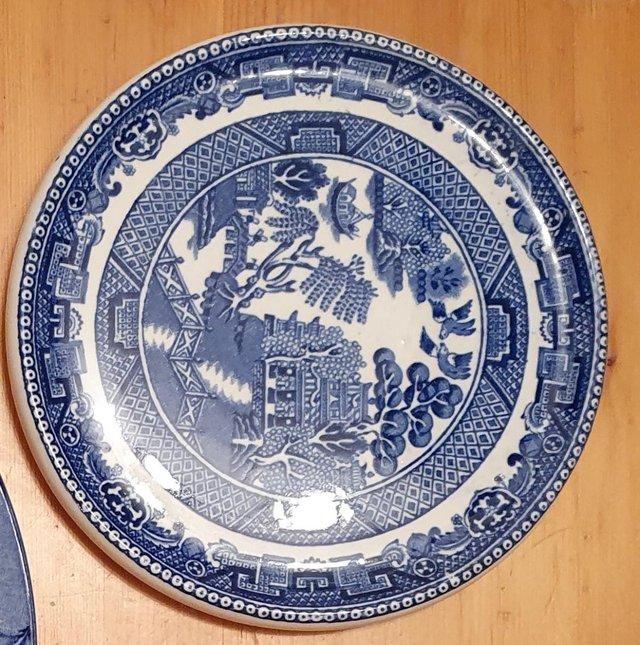 Preview of the first image of Wedgwood willow pattern plate.