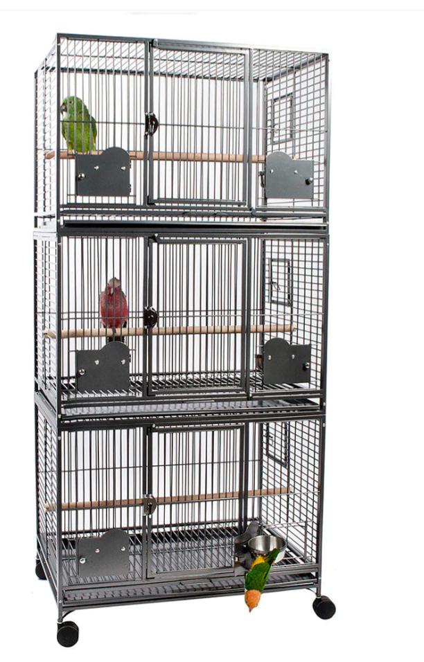 Preview of the first image of Parrot-Supplies Parrot Triple Breeding Parrot Cage OrDisplay.