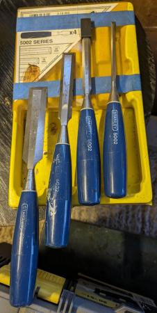 Image 1 of 4 Stanley chisels (6mm, 12mm, 18mm, 25mm) 5002 series
