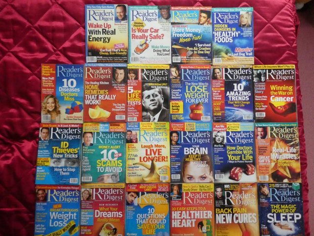 Preview of the first image of Reader's Digest monthly magazines.