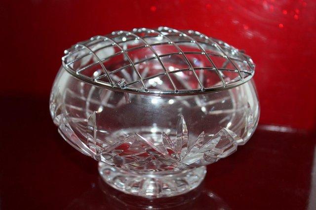 Image 3 of * BRAND NEW" Bohemia Crystal Glass Rose Bowl