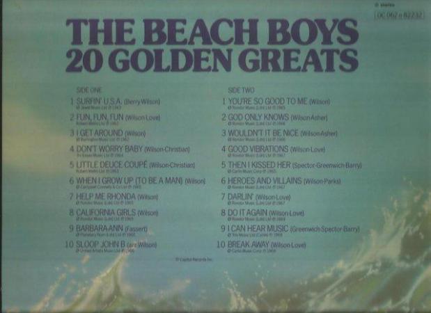 Image 2 of LP - The Beach Boys 20 Golden Greats - EMTV 1