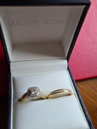 Image 1 of Engagement and wedding rings gold and diamond engagement rin