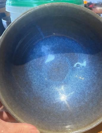 Image 3 of Beautiful blue glazed ceramic bowl