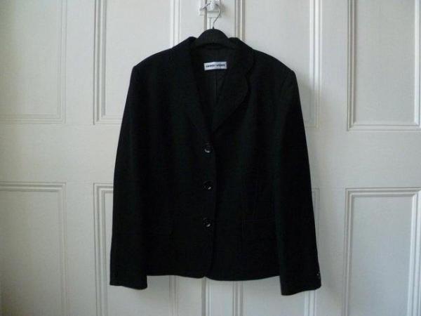 Image 3 of Gerry Weber black blazer and skirt suit (inc P&P)