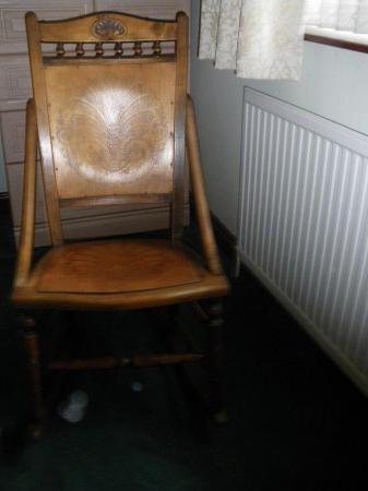 Image 2 of ANTIQUE ROCKING CHAIR OVER 70 YEARS OLD