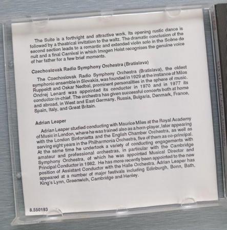 Image 5 of Holst 'The Planets' Suite' Single disc album.